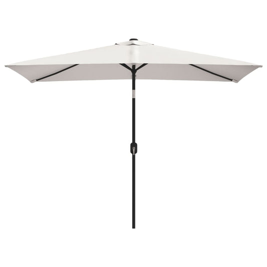 Garden Parasol | Sand White | 100% Polyester, Steel | 200 x 300 cm
