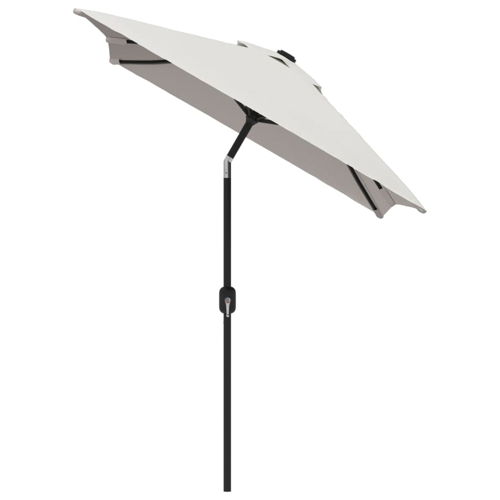 Garden Parasol | Sand White | 100% Polyester, Steel | 200 x 300 cm