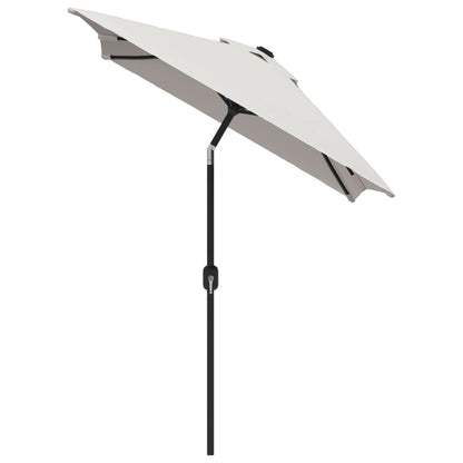 Garden Parasol | Sand White | 100% Polyester, Steel | 200 x 300 cm