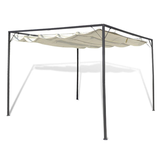 Garden Gazebo | Beige | Sturdy Powder-coated Steel Frame | 3m x 3m