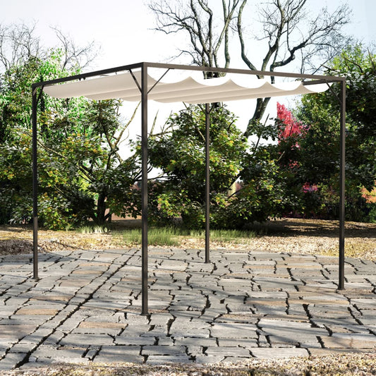 Garden Gazebo | Beige | Sturdy Powder-coated Steel Frame | 3m x 3m