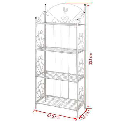 Plant Rack Square White