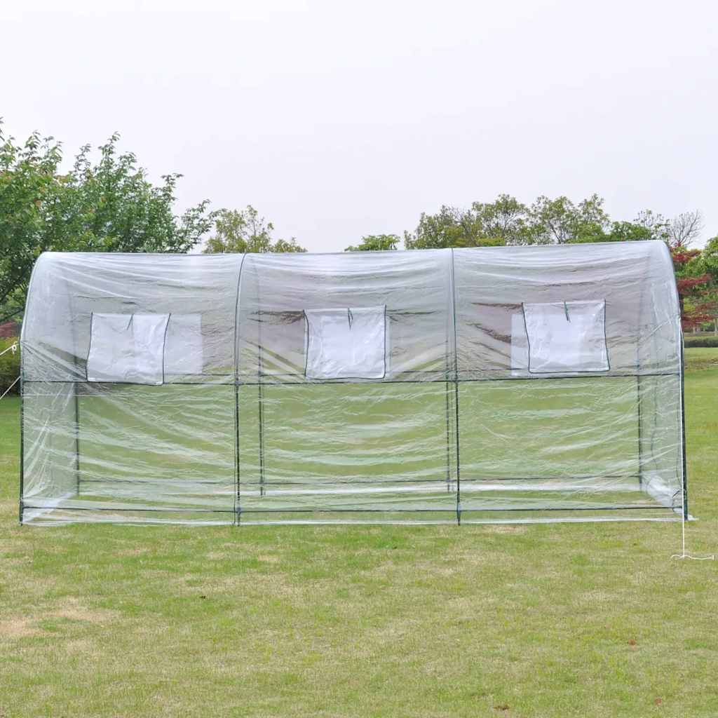 Greenhouse | Transparent | PVC, Powder-Coated Steel | Large |  Portable