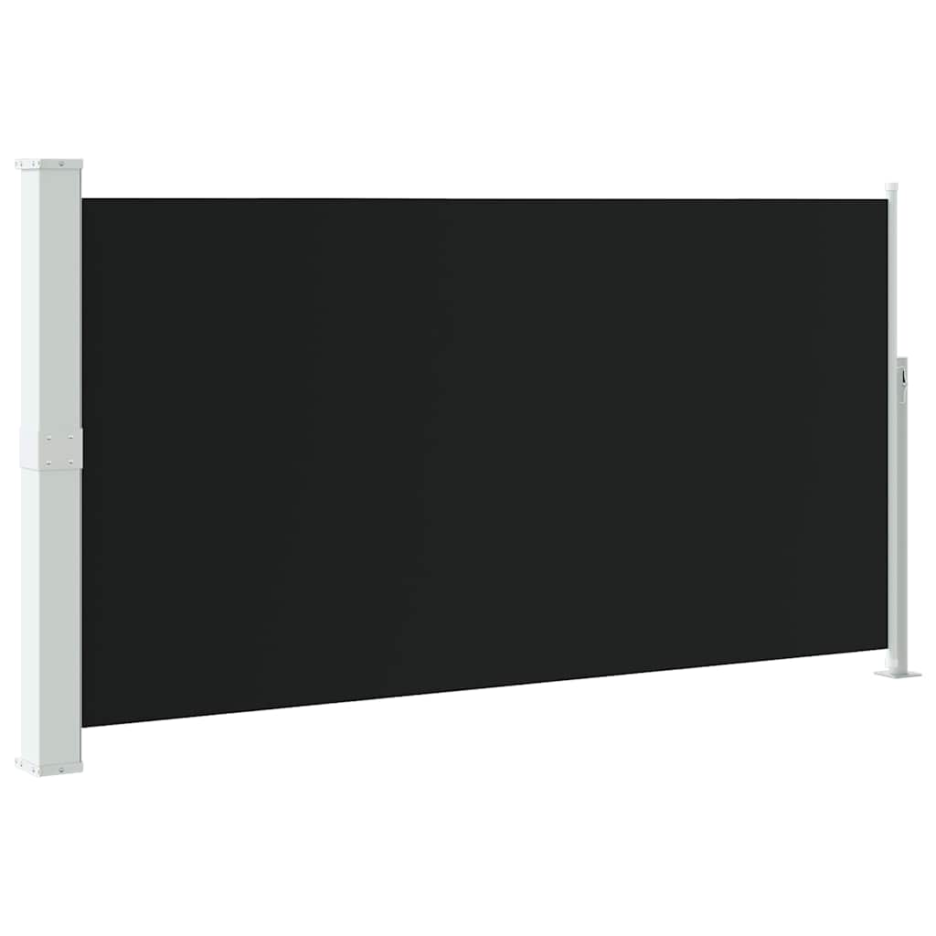 Patio Terrace Side awning 160 x 300 cm Black