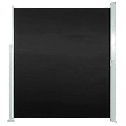 Side Awning | Black | Steel | 160 x 300 cm | Retractable | Patio Awning