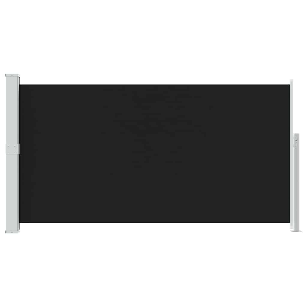 Side Awning | Black | Steel | 160 x 300 cm | Retractable | Patio Awning