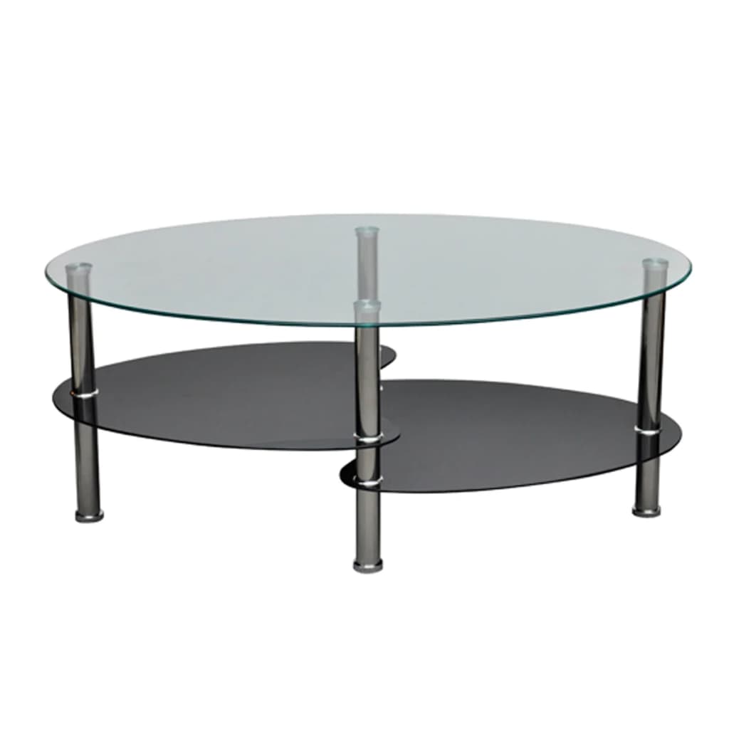 Coffee Table | Black | Tempered glass, Metal | Medium | Stylish Design