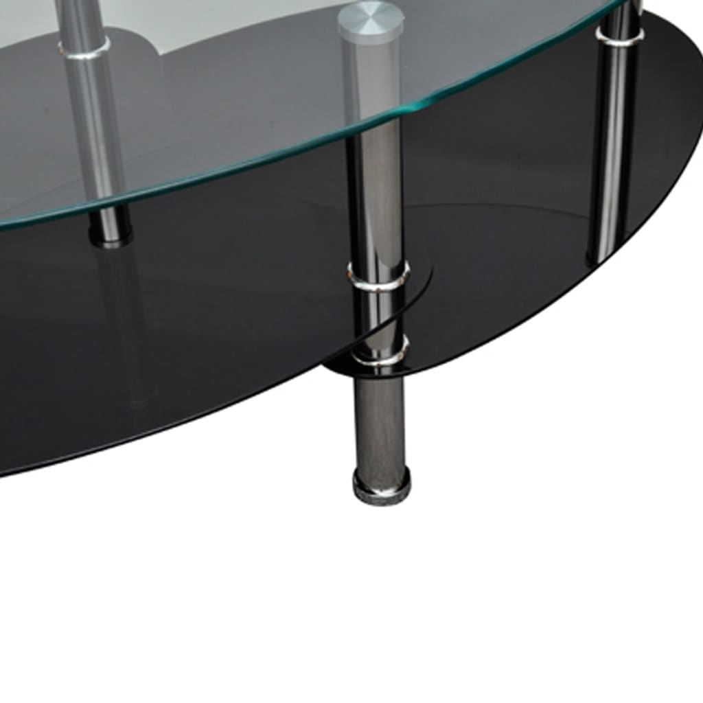 Coffee Table | Black | Tempered glass, Metal | Medium | Stylish Design