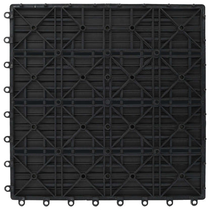 Decking Tile 11 pcs Grey 30 x 30 cm WPC
