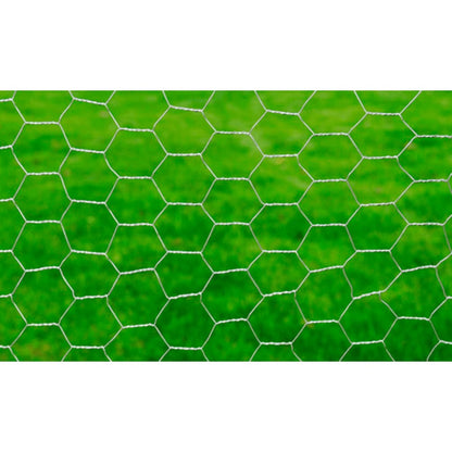 Chicken Wire Fence Galvanised Steel 25x0.75 m Silver