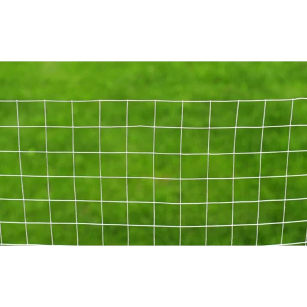 Chicken Wire Fence Galvanised Steel 25x1 m Silver