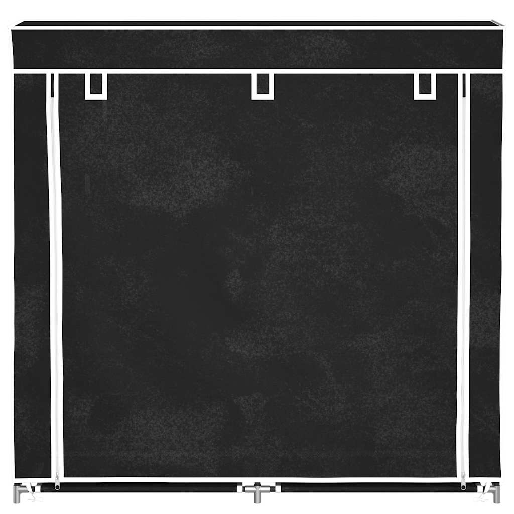 Shoe Rack | Black | Powder-coated steel, Polyethylene fabric