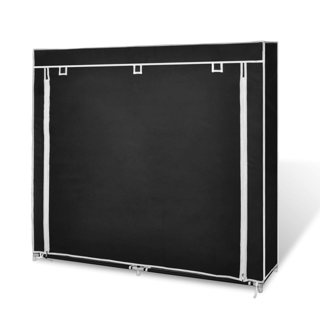 Shoe Rack | Black | Powder-coated steel, Polyethylene fabric