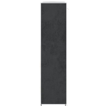 Fabric Wardrobe with Compartments and Rods 45x150x176 cm Black