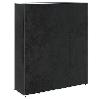 Fabric Wardrobe with Compartments and Rods 45x150x176 cm Black