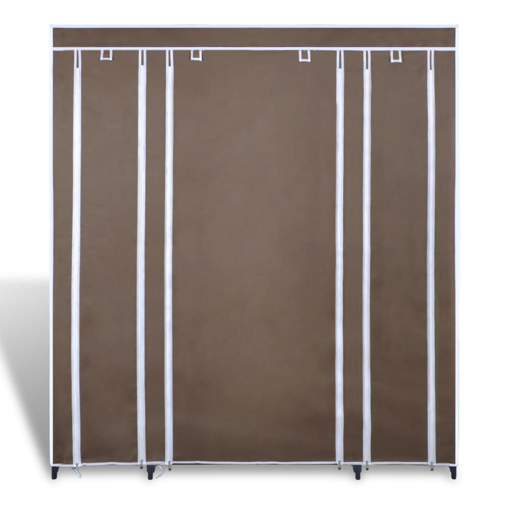 Cabinet | Brown | Non-woven fabric, Iron | Medium | Collapsible