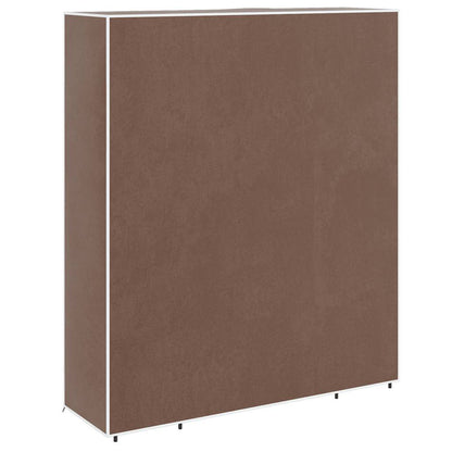 Fabric Wardrobe with Compartments and Rods 45x150x176 cm Brown
