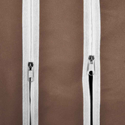 Fabric Wardrobe with Compartments and Rods 45x150x176 cm Brown