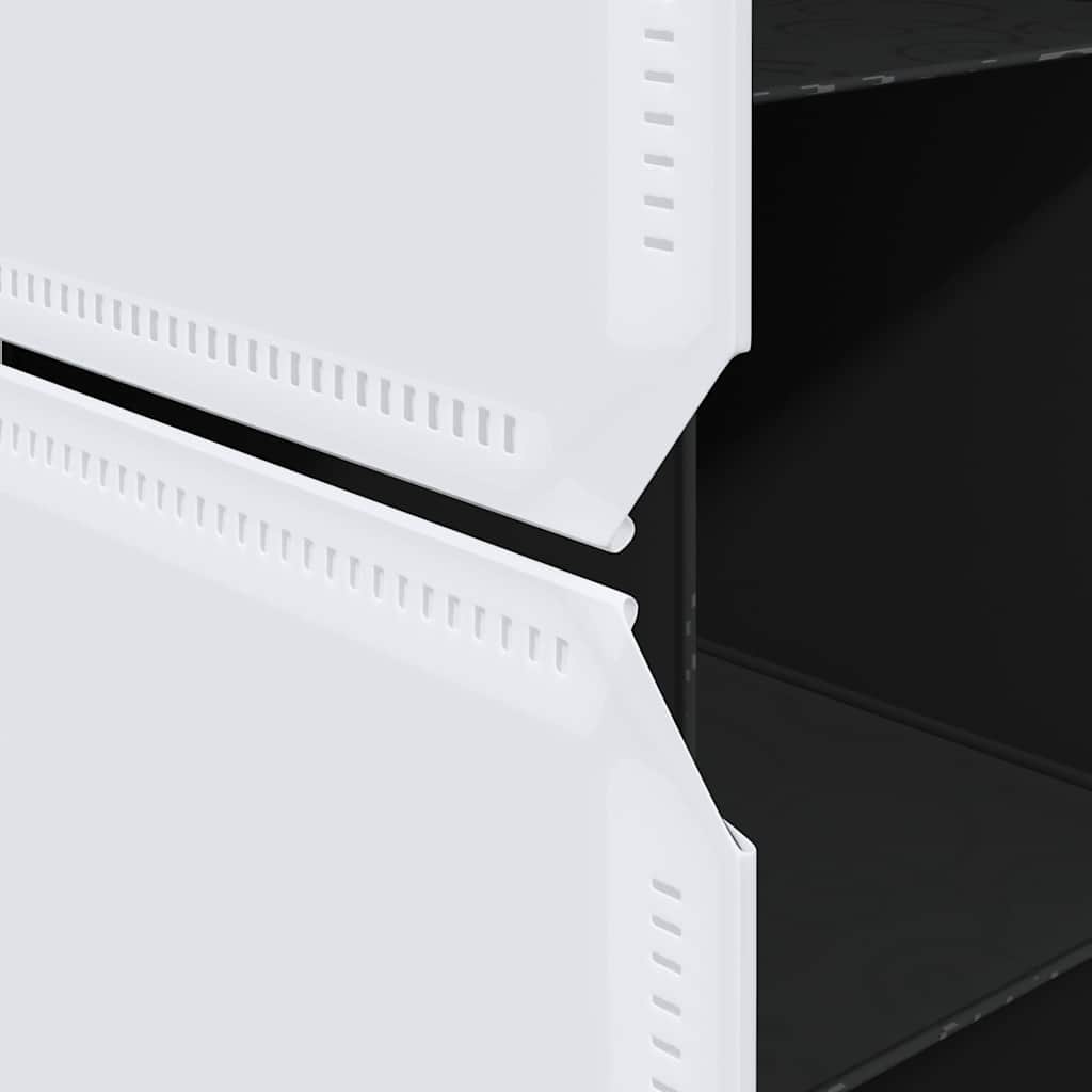 Modular Cabinet | Black and White | Plastic and Chromed Steel
