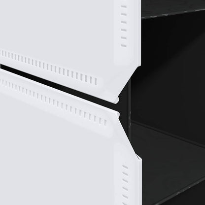 Modular Cabinet | Black and White | Plastic and Chromed Steel