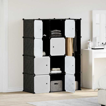 Modular Cabinet | Black and White | Plastic and Chromed Steel
