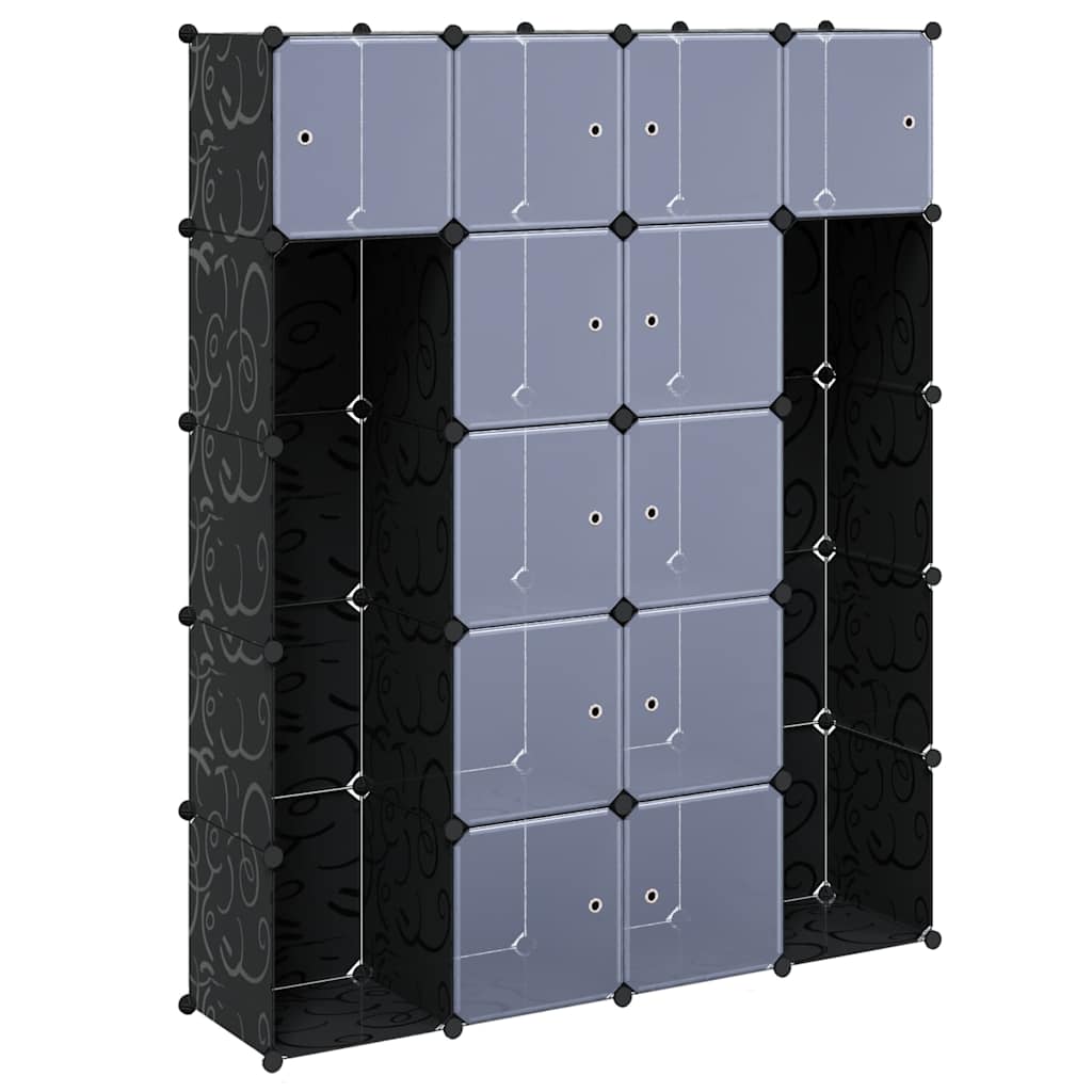 Modular Storage | Black and White | Plastic | Large | Modular