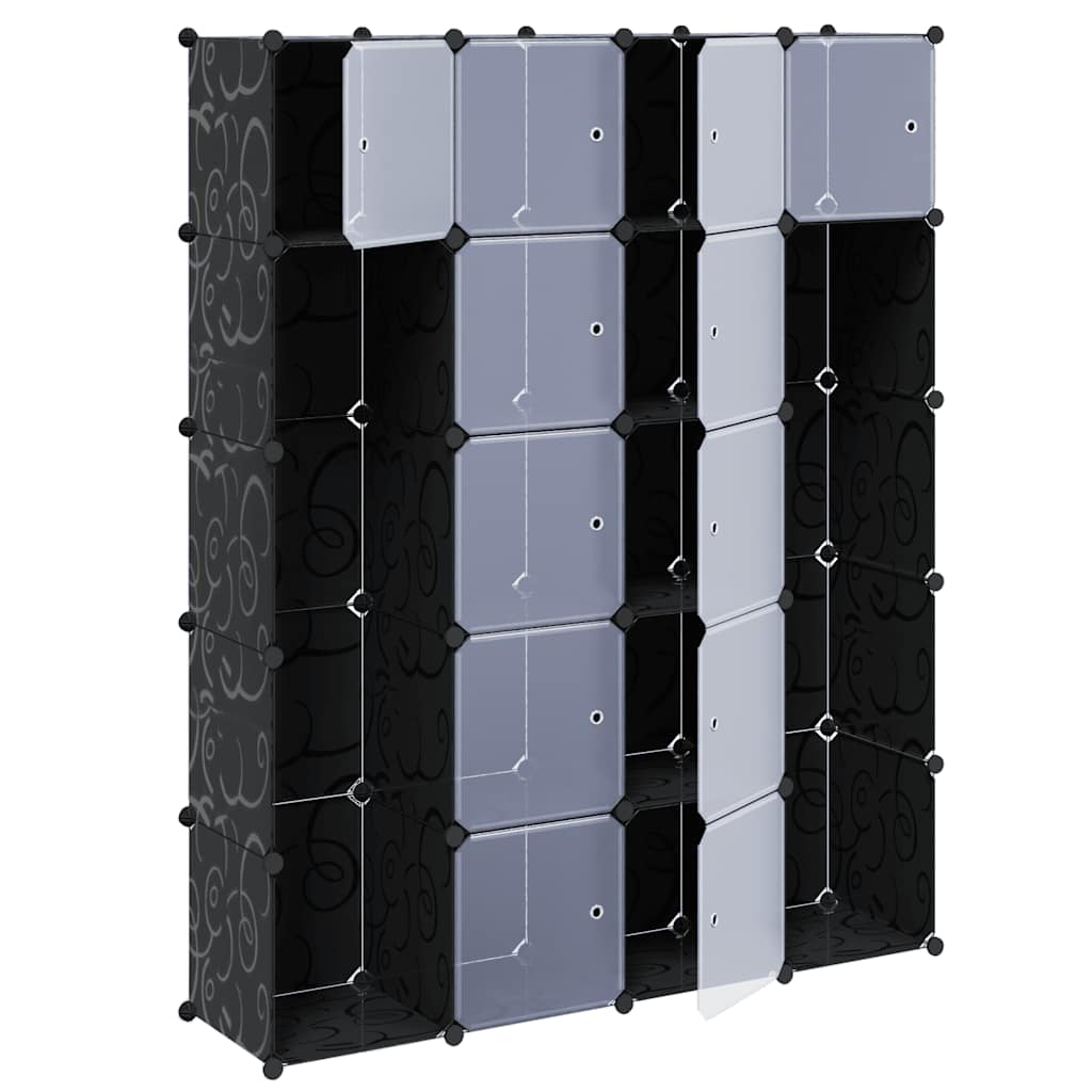 Modular Storage | Black and White | Plastic | Large | Modular