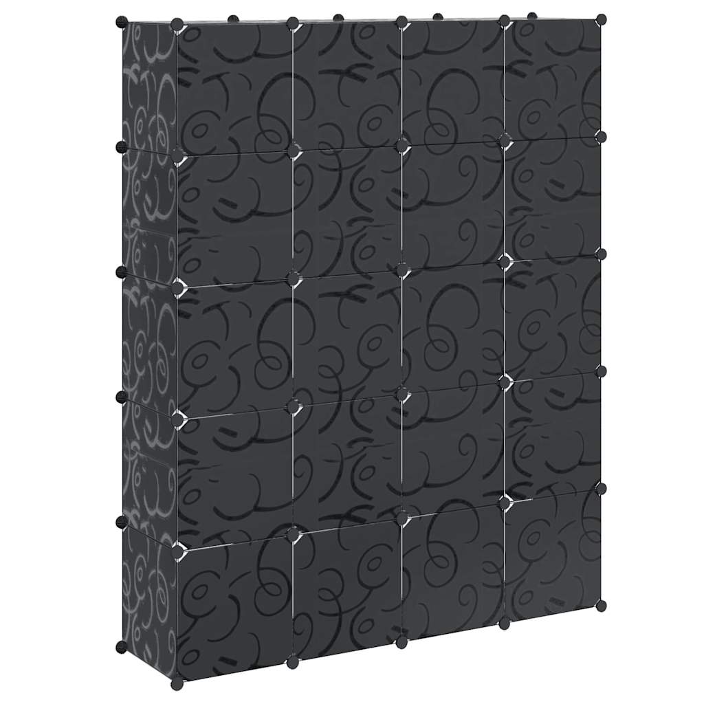 Modular Storage | Black and White | Plastic | Large | Modular