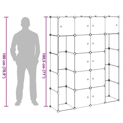 Modular Storage | Black and White | Plastic | Large | Modular