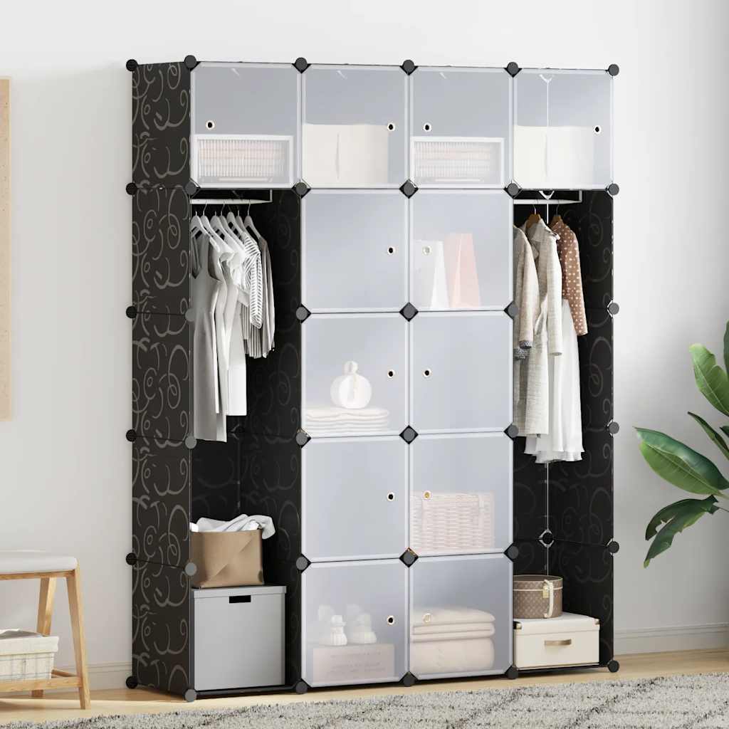 Modular Storage | Black and White | Plastic | Large | Modular