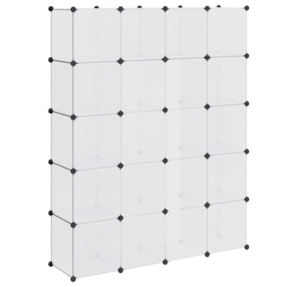 Modular Cabinet 14 Compartments White 37x146x180.5 cm