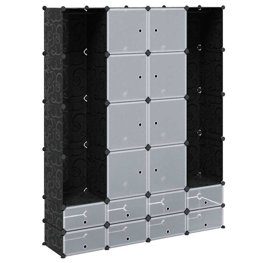 Modular Storage | Black and White | Plastic and steel wire