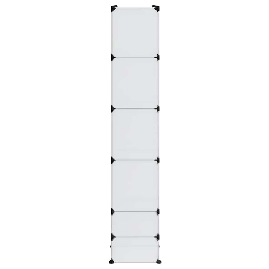 240502 vidaXL Modular Cabinet with 18 Compartments White 37 x 146 x 180,5 cm