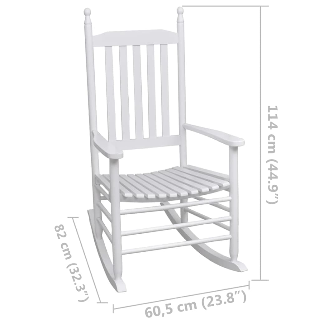 Rocking Chair | White | Fir hardwood | Medium | Rocking Chair