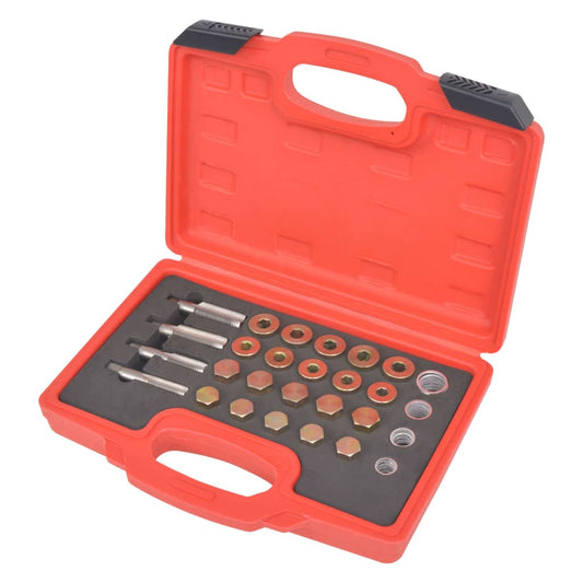 210174 vidaXL Oil Drain Plug Repair Kit 64 pcs Set M13 M15 M17 M20