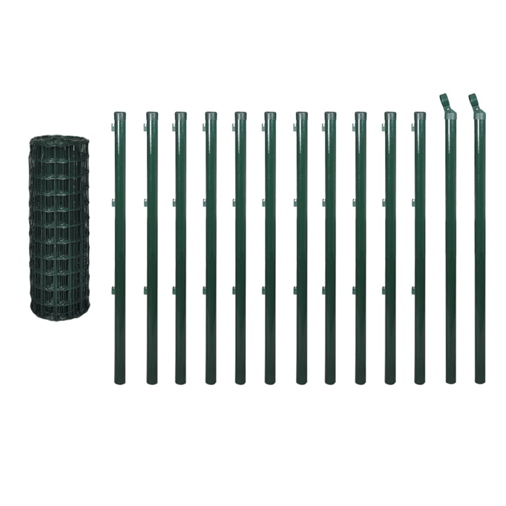 Euro Fence Steel 25x0.8 m Green