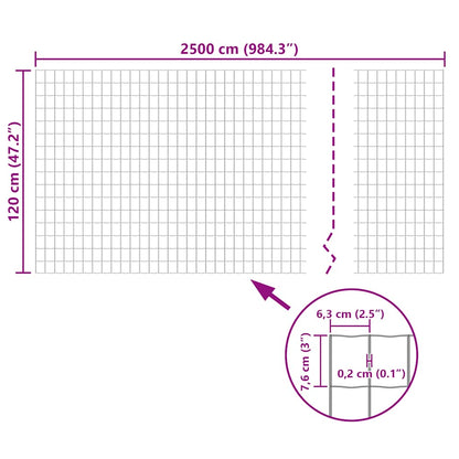 Euro Fence Steel 25x1.2 m Green
