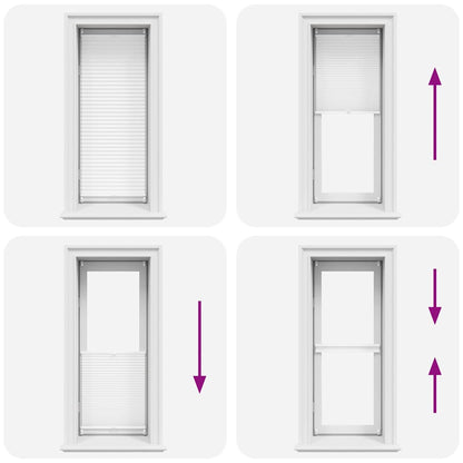 Plisse Blind 50x100cm White Pleated Blind