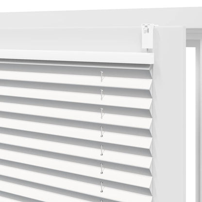 Plisse Blind 60x125cm White Pleated Blind