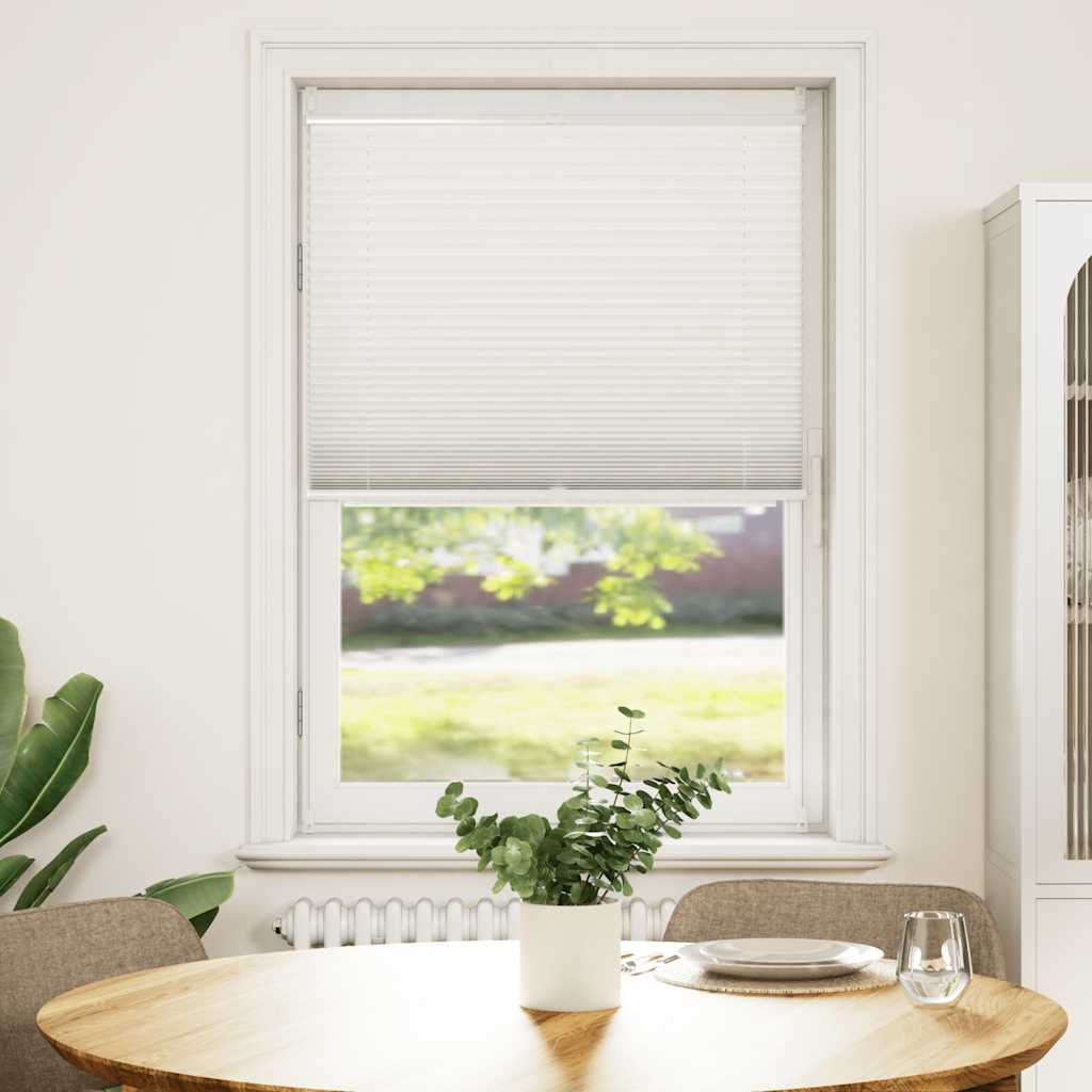 Plisse Blind 70x125cm White Pleated Blind