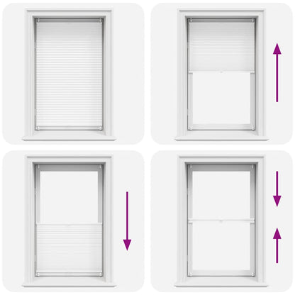 Plisse Blind 90x150cm White Pleated Blind