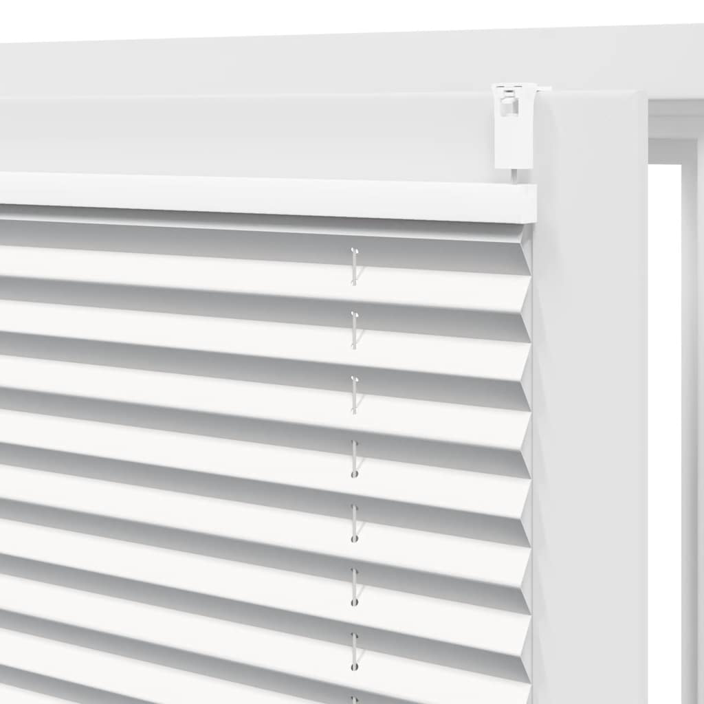 Plisse Blind 100x100cm White Pleated Blind