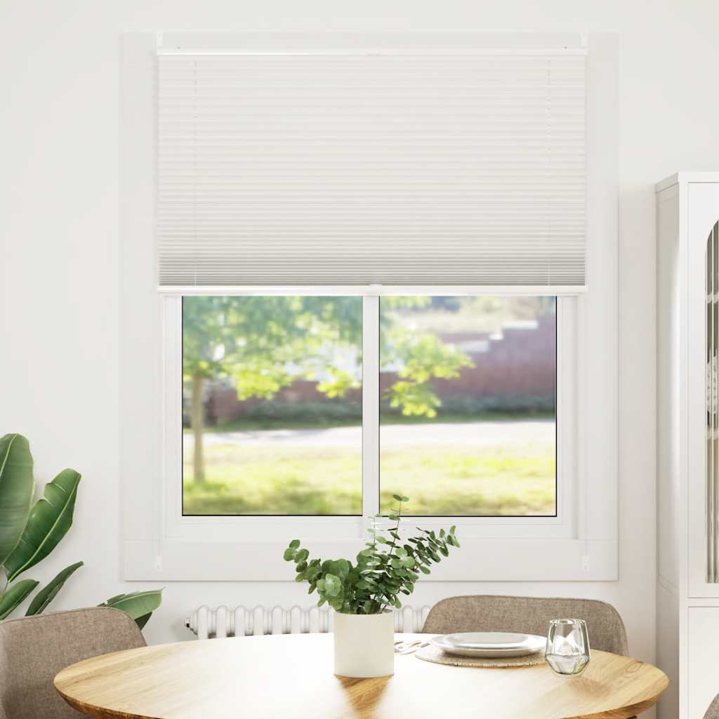 Plisse Blind 100x100cm White Pleated Blind
