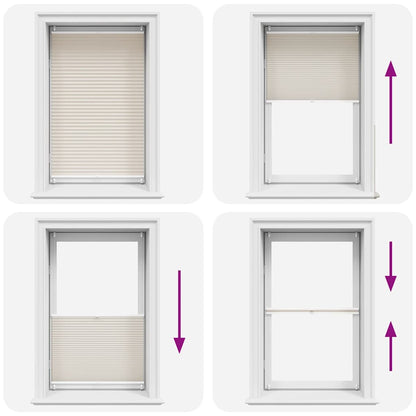 Plisse Blind 80x100cm Creme