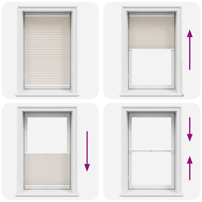 Plisse Blind 90x100cm Creme