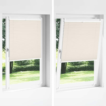 Plisse Blind 90x100cm Creme
