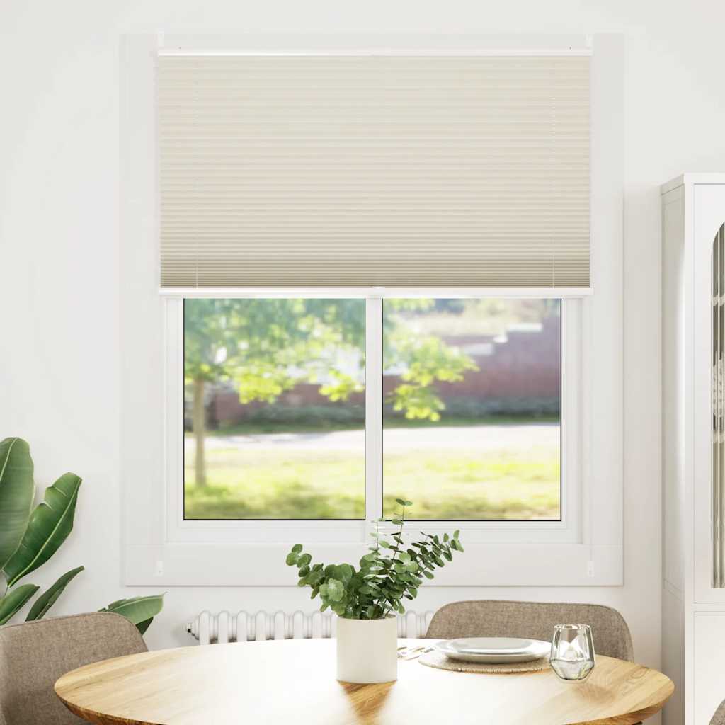 Plisse Blind 100x125cm Cream