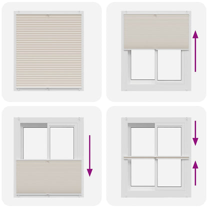 Plisse Blind 110x150cm Cream