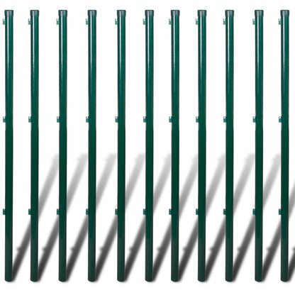 Chain Link Fence with Posts Spike Steel 0,8x25 m