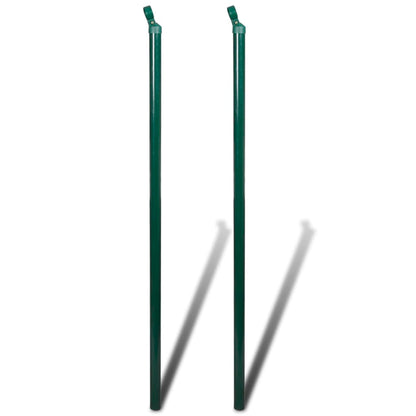 Chain Link Fence with Posts Spike Steel 0,8x25 m